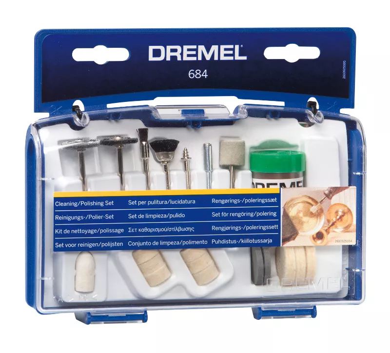 Kit 20 pièces Dremel 684 pour polir et nettoyer